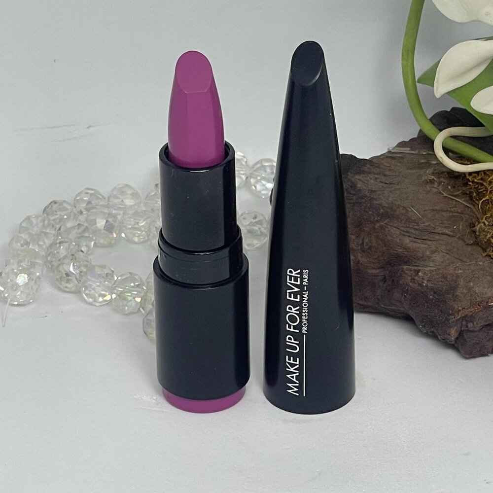 Make Up For Ever Rouge Artist Intense Color Lipstick - 214 Dashing Plum - New